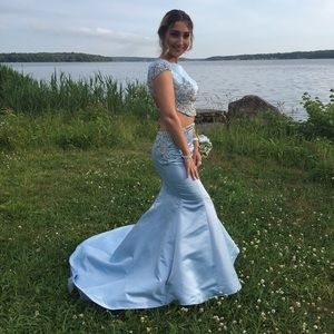 Angela & Alison Two Piece Prom Dress